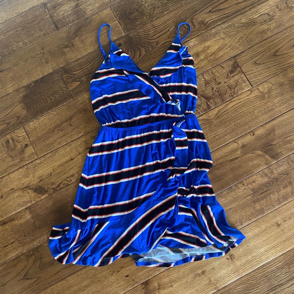 Express striped mini dress